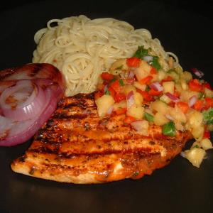 Caribbean Grilled Chicken Breast with Pineapple Salsa_image