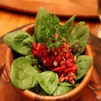 Cranberry Compote Spinach Salad_image