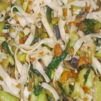 Udon Noodles And Bok Choy_image