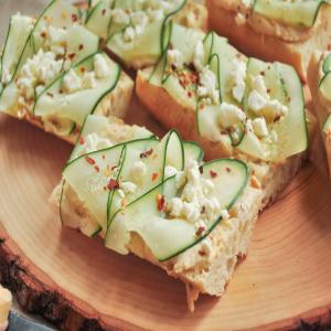 Hummus & Cucumber Toasts image
