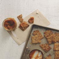 Flaxseed, Fig, and Walnut Crackers_image