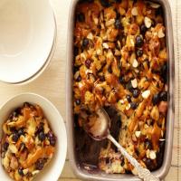 Blueberry Bread and Rice Pudding with Orange Caramel Sauce image