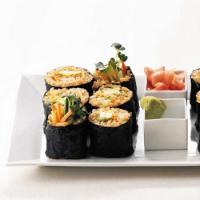 Vegetarian Brown Rice Sushi Rolls image