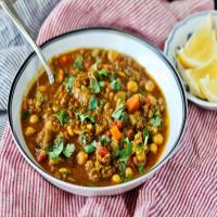 Moroccan Lamb, Chickpea, and Lentil Soup (Harira)_image