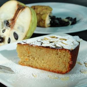 Cherimoya-Almond Cake_image