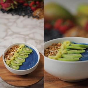 Healthy Smoothie Bowl: Blue Magik Bowl: The Downward Kiwi Recipe by Tasty_image