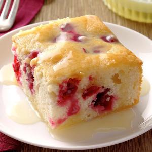 Cranberry Cake with Almond-Butter Sauce_image