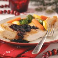 Chicken with Cranberry-Balsamic Sauce_image