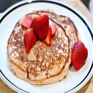 Strawberry Yogurt Pancakes image