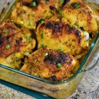 Honey-Mustard and Curry Chicken Thighs image
