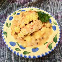 Baked Coconut Chicken Fingers with Passion Fruit Sauce image