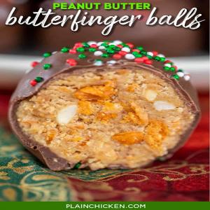Butterfinger Balls (Butterfinger Buckeye Balls) - Plain Chicken_image