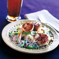 Scallops with Asian Noodle Salad image