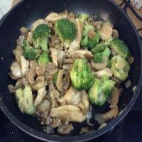 Quick Chicken Mushroom and Broccoli Stir-Fry image