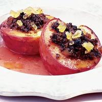 Chocolate & ginger baked peaches_image