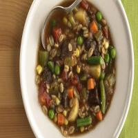 Skinny Chunky Vegetable Beef Barley Soup_image