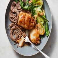 Glazed Cod With Bok Choy, Ginger and Oyster Sauce_image