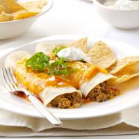 Microwave Beef & Cheese Enchiladas image