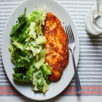 Breaded Chicken Cutlets with Buttermilk Ranch Salad image