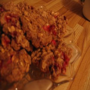 Vegan Peanut Butter Oatmeal Cranberry Cookies_image