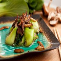 Bok Choy with Shiitakes and Oyster Sauce_image