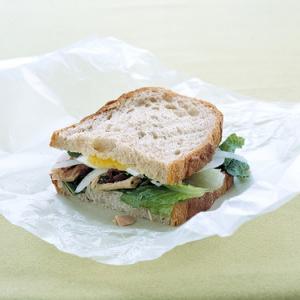 Tuna and Egg Sandwich with Garlic Vinaigrette image