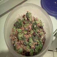 Broccoli Salad with Raisins & Sunflower Seeds_image