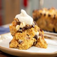 Black and White Croissant Bread Pudding_image