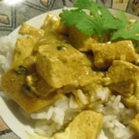 Indian Hot Curried Mangos with Tofu image