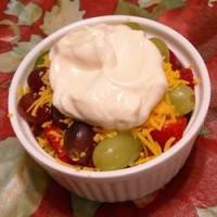 Layered Cheddar-Fruit Salad image