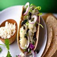 Cauliflower and Red Onion Tacos image