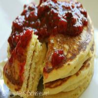 Cornmeal Pancakes with Rasperry Compote Recipe - (4.6/5)_image
