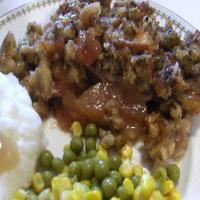 Pork Chops With Apples & Stuffing image