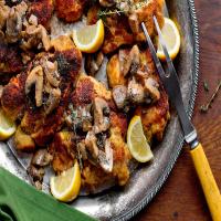 Chicken Cutlets With Mushroom Dressing image