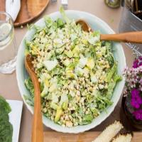 Avocado and Grilled Corn Salad with Green Goddess Dressing_image