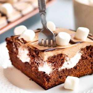 Hot Chocolate Poke Cake_image