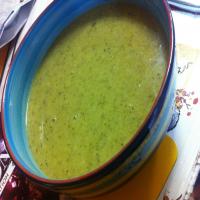 Slow Cooker Broccoli Leek Lemon Soup_image