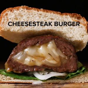 Cheesesteak Burger Recipe by Tasty_image