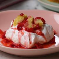 Strawberry Shortcake Meringue Nests Recipe by Tasty image