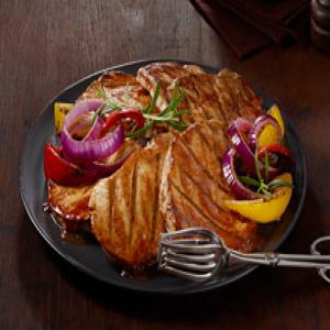 Tangy Grilled Pork Steaks_image