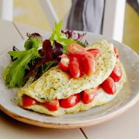 Herbed Egg White Omelet with Tomatoes image
