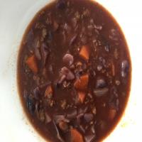 Beef and Red Cabbage Soup image