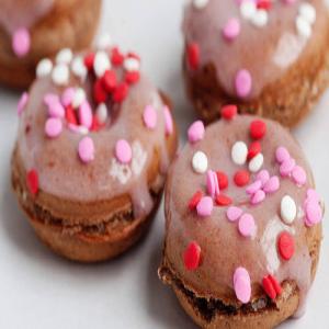 Baked Chocolate Doughnuts with Strawberry Glaze_image