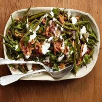 Roasted Green Beans With Pancetta and Yogurt image
