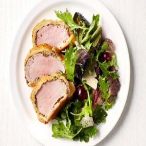 Pork Wellington with Greens and Grapes image