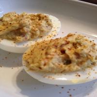 Ghost Pepper and Bacon Deviled Eggs image