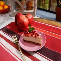 Cheesecake with Pomegranate Sauce_image