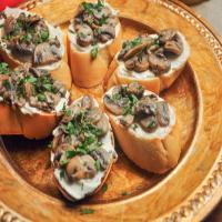 Brandy Creamed Mushrooms on Herby Cheese Toast image