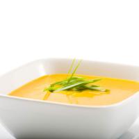 Curried Squash Soup with Frizzled Leeks_image