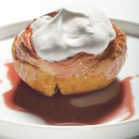 Warm Baked Apples with Cranberry-Caramel Sauce image